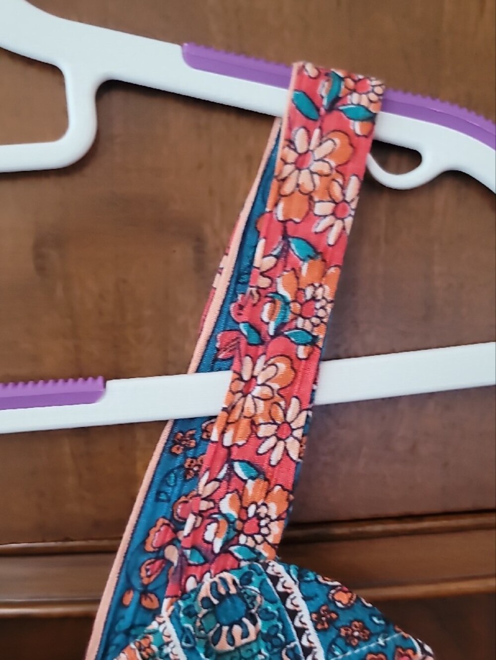Angie Boho Chic Floral Sundress in Teal, Coral & Indigo - Picture 4 of 13